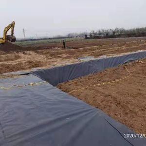 长兴牌土工膜完工现场